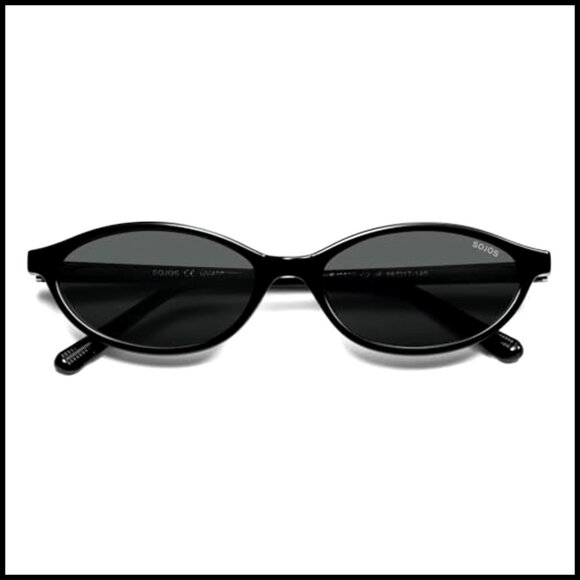 Polarized Retro Oval Cat Eye Sunglasses UV400 Protection  display picture 3